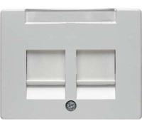 Hager Arsys Central Plate Modular Jack Polar White