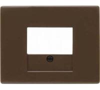 Hager Arsys - Central Plate TAE Socket with ROTULO Plastico Marron