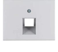 Hager Arsys - Central Plate with 1 Toma K5 Aluminium