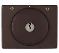 Hager Arsys - Central Plate with Remote Key Plastic Marron