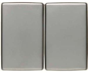 Hager Arsys Double Key - Metal Stainless Steel