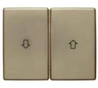 Hager Arsys Double Key with Arrows Gold Metal