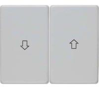 Hager Arsys Double Key with Arrows Plastic White P.