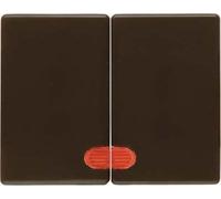 Hager Arsys Double Key with Lenses Red Marron