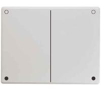 Hager Arsys Double Plate for Universal Dimmer - Polar White