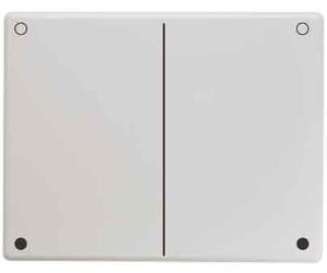 Hager Arsys Double Plate for Universal Dimmer - Polar White