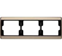 Hager Arsys - Frame 3 Elements Horizontal Light Bronze