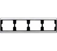 Hager Arsys - Frame 4 Elements Horizontal Stainless Steel