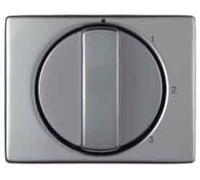 Hager Arsys - Plate Central Command Rotary 4 Position Metal Stainless