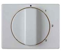 Hager Arsys - Plate Central Command Rotary 4 Position Plastic Polar White