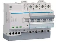 HAGER (AUT.+REST) MZ440N Protección combinada P+T 4P 40A C power type, Multicolor