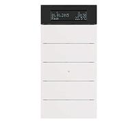 Hager B. IQ - Keyboard b-iq 5 Times with Thermostat + Display White Polar