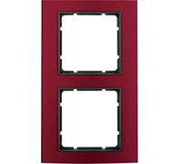 Hager B3 - Aluminium Frame 2 Elements Red Anthracite
