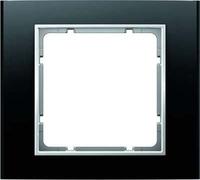Hager B3 Frame 1 Element Aluminium Black White Polar