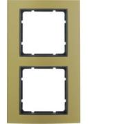 Hager B3 - Frame 2 Elements Aluminium Gold Anthracite