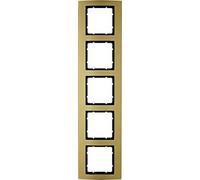 Hager B3 - Frame 5 Elements Aluminium Gold Anthracite