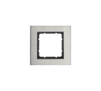 Hager B7 - Frame 1 Element Stainless Steel Matt Anthracite