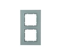 Hager B7 - Frame 2 Elements Matte Aluminium
