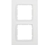 Hager B7 - Frame 2 Elements White Polar Matte