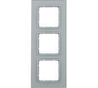 Hager B7 - Frame 3 Elements Glass Aluminium