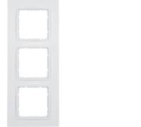 Hager B7 - Frame 3 Elements White Polar Matte