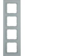 Hager B7 - Frame 4 Elements Glass Aluminium