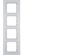 Hager B7 - Frame 4 Elements Matte Aluminium