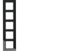 Hager B7 - Frame 5 Elements Glass Anthracite