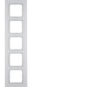 Hager B7 - Frame 5 Elements Matte Aluminium