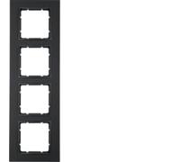 Hager B7 Frame with 4 Matt Anthracite Elements