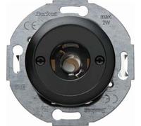 Hager Berk Palazzo 510401 E10 Push Button and Light Signal Black