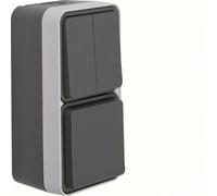 Hager Berker Combi Switch Socket with Child Protection and Housing - 47903525