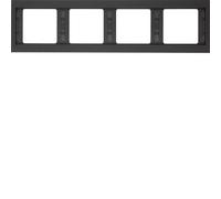 Hager K1 - Frame 4 Elements Horizontal Anthracite