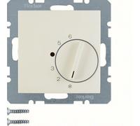 Hager Berker Room Thermostat With Changeover Contact White Glossy - 20268982