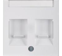 Berker/B. Square Center Element Double Snow White 11818989