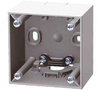 Hager - Box Mounting Surface 1 Element with Clamp Grey Gloss
