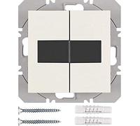 Hager Button Surface Dual Solar Usbquicklink SM Without B White