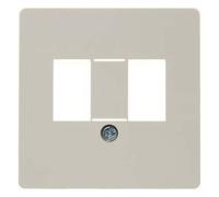 Hager - Central Plate Base TAE2 x 6 White