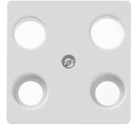 Hager - Central Plate for Antenna/FM White