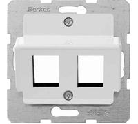Hager - Central Plate Module RJ45 AMP White