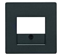 Hager - Central Plate Socket TAE/Speaker Q.1/q.3 Anthracite