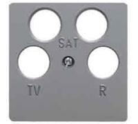 Hager Central Plate TV-FM for 4594 B1/B7/K1 Aluminium