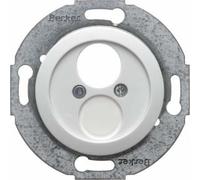 Hager - Central Plate with Frame Nostalgia Polar White