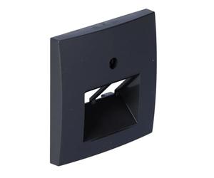 Hager Centre Plate for Double Connector B1/B3/B7 Anthracite