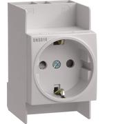 Hager Component For din-Rail Wall Outlet Modular (European Socket) - SNS016