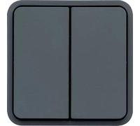 Hager cubyko - Inverter Push Button Double Waterproof Grey