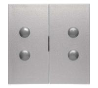 Hager Double Key - Series 1/3/7 Pump Pump with Screw Matte Aluminium