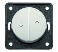 Hager - Double Push Switch for Roller Blinds Steel