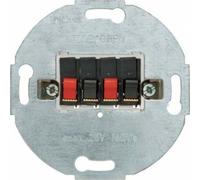 Hager - Double Socket Speaker Stereo Anthracite