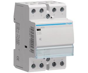 Hager - ESC463S Silent - CONTACTOR, 63 A, 4 NA, 230 V